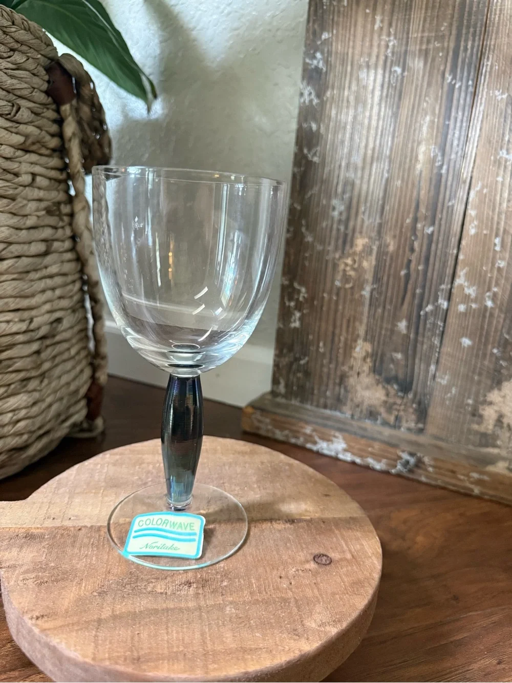 Set of 3 Noritake Colorwave Graphite Water Goblet
